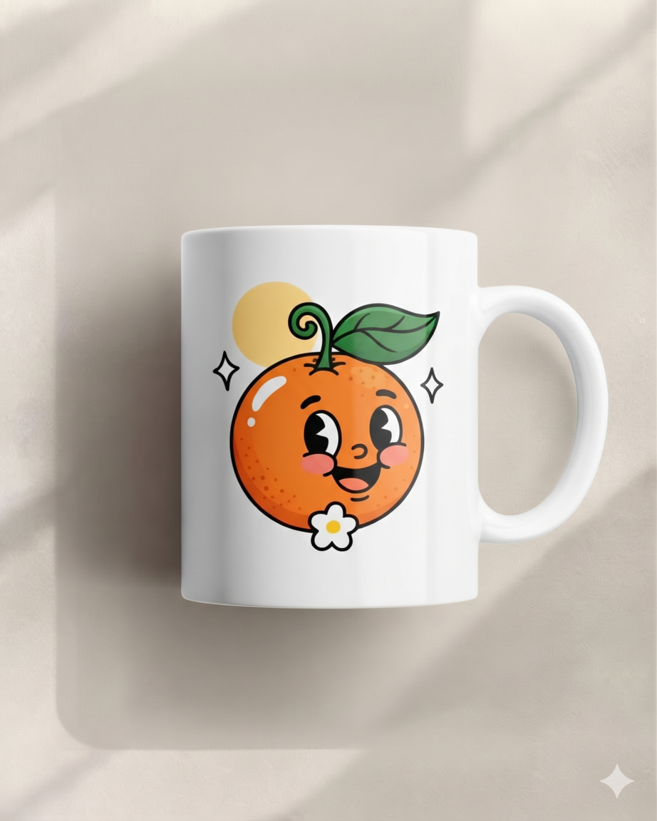 orange-mugcup design
